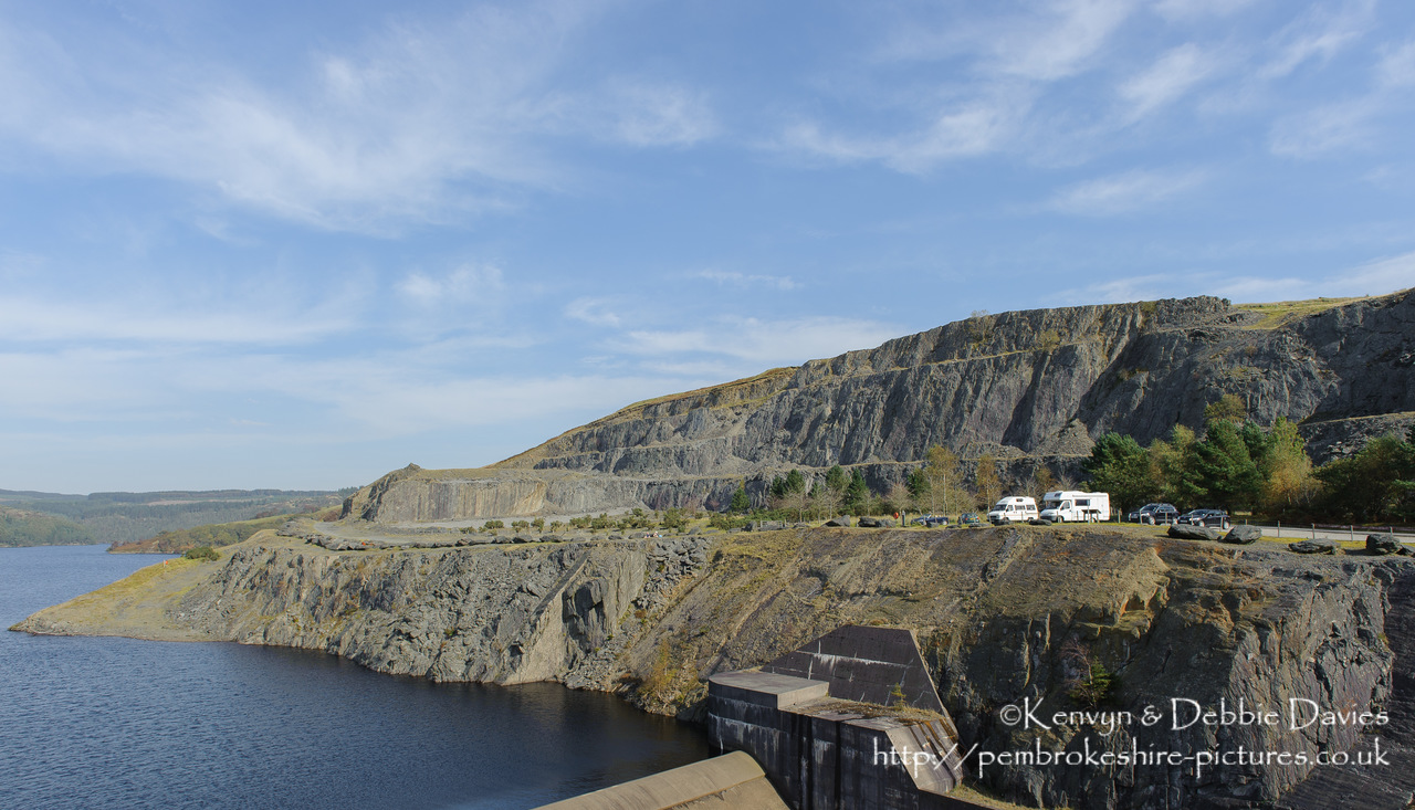 Llyn Brianne is an artificial resevoir which was completed in the early 70s by the Wimpey Construction to regulate the flow in the River Tywi.